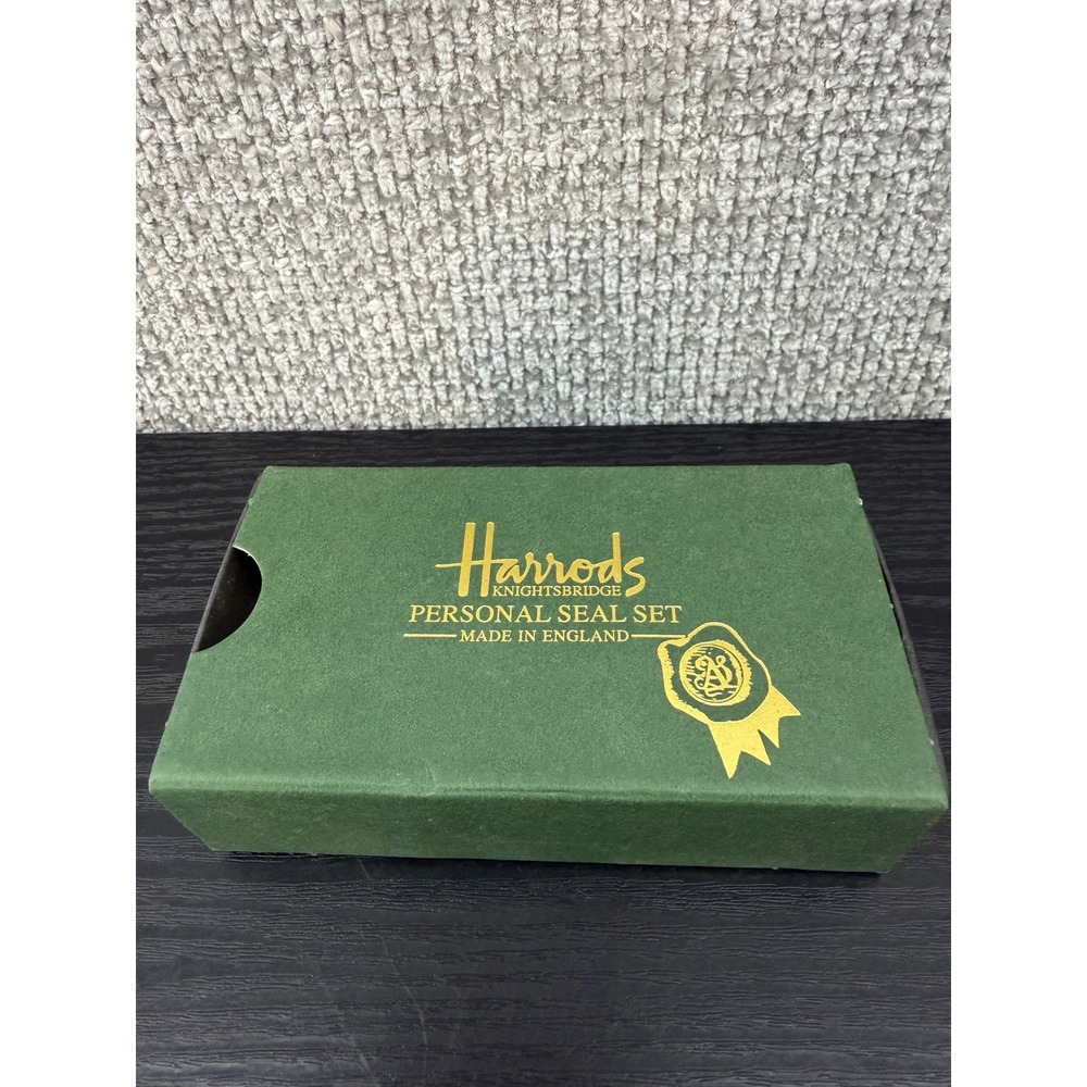 Harrods Personal Wax Seal Set Letter J Complete with Gold Wax New in Box